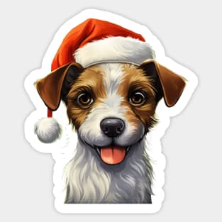 Christmas Maltese Terrier Sticker